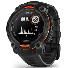Спортивные часы GARMIN Instinct 3 45mm Solar Black with Black Silicone